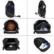 Drawstring Backpack Gym Bag with Shoes Compartment | https://www.bestnamebadges.com