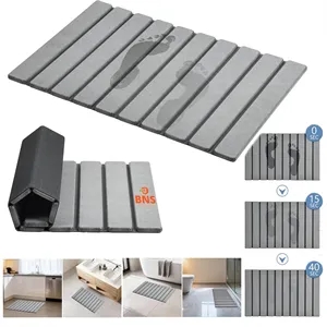Non-Slip Absorbent Diatomaceous Foldable Stone Bath Mat