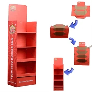 Instant Pop-Up Exhibition Retail Floor Display Stand