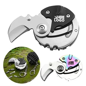 Coin Pocket Knife With Screwdriver Set Mini Tool