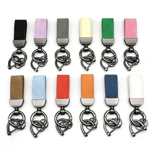 PU Leather Key Chain with D Hook