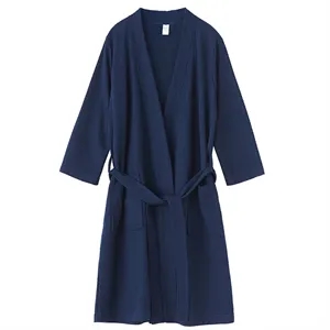 Lightweight Waffle Robe Quick-Dry Absorbent Bathrobe