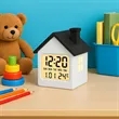 House-Shaped Digital Alarm Clock | https://www.bestnamebadges.com