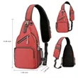 Crossbody Sling Backpack Chest Bag With Adjustable Strap | https://www.bestnamebadges.com