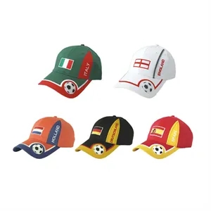 World Cup Soccer Cap Custom Embroidery Baseball Hat