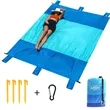 Beach Blanket Waterproof Sandproof Mat 84" X 84" | https://www.bestnamebadges.com