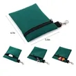 Zipper Golf Ball Pouch Waist Clip Storage Bag | https://www.bestnamebadges.com