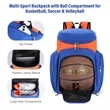 Multi-Functional Sports Ball Backpack | https://www.bestnamebadges.com