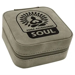 Creekside Light Green Leatherette Travel Jewelry Box