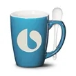 Winfield Mug & Spoon 15oz - Deep Etch | https://www.bestnamebadges.com