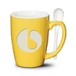 Winfield Mug & Spoon 15oz - Deep Etch | https://www.bestnamebadges.com