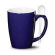 Winfield Mug & Spoon 15oz - Imprinted | https://www.bestnamebadges.com