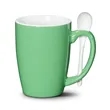 Winfield Mug & Spoon 15oz - Imprinted | https://www.bestnamebadges.com