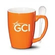 Winfield Mug & Spoon 15oz - Imprinted | https://www.bestnamebadges.com