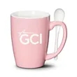 Winfield Mug & Spoon 15oz - Imprinted | https://www.bestnamebadges.com
