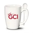 Winfield Mug & Spoon 15oz - Imprinted | https://www.bestnamebadges.com