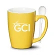 Winfield Mug & Spoon 15oz - Imprinted | https://www.bestnamebadges.com