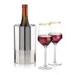 Catania Wine Cooler & Tucson Gold Rim Wine Set | https://www.bestnamebadges.com