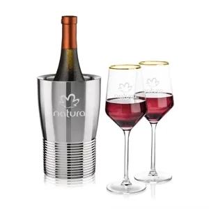 Genoa Wine Cooler & Tucson Gold Rim Wine Set