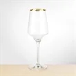 Tucson Gold Rim Wine Glass - VividPrint™ | https://www.bestnamebadges.com