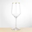 Tucson Gold Rim Wine Glass - VividPrint™ | https://www.bestnamebadges.com