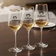 Tucson Gold Rim Wine - Imprinted | https://www.bestnamebadges.com
