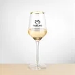 Tucson Gold Rim Wine - Imprinted | https://www.bestnamebadges.com