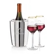 Pescara Wine Cooler & Tucson Gold Rim Wine Set | https://www.bestnamebadges.com