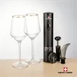Swiss Force® Opener Set & Tucson Gold Rim Wine | https://www.bestnamebadges.com
