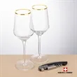 Swiss Force® Opener & Tucson Gold Rim Wine | https://www.bestnamebadges.com