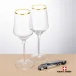 Swiss Force® Opener & Tucson Gold Rim Wine | https://www.bestnamebadges.com