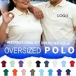 Oversized Unisex Quick Dry Polo Shirts Short Sleeve | https://www.bestnamebadges.com