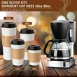 Disposable Paper Coffee Cup Sleeves | https://www.bestnamebadges.com