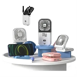 Multifunctional Phone Holder Foldable Portable Handheld Fan