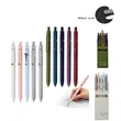 0.5mm Morandi Retro Colored Push Button Gel Pen Black Ink | https://www.bestnamebadges.com