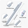 0.5mm Morandi Retro Colored Push Button Gel Pen Black Ink | https://www.bestnamebadges.com