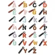 Letter A To Z Alphabet Leather Keychain Bag Charm | https://www.bestnamebadges.com