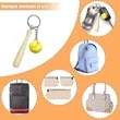 Mini Baseball Keychain Leather Ball Bat Pendant | https://www.bestnamebadges.com