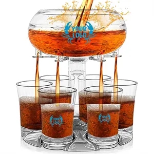 6 Shot Glasses Dispenser