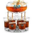 6 Shot Glasses Dispenser | https://www.bestnamebadges.com
