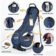 Stand PU Leather Golf Bag | https://www.bestnamebadges.com