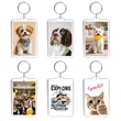3"x2" Full Color Custom Acrylic Photo Frame Keychain | https://www.bestnamebadges.com