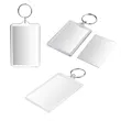 3"x2" Full Color Custom Acrylic Photo Frame Keychain | https://www.bestnamebadges.com