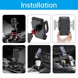 2 In 1 Car Cup Mount Mobile Phone Holder