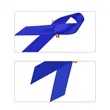 Custom Imprinted Cancer Awareness Ribbon With Pin | https://www.bestnamebadges.com