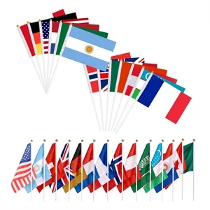 8.3"x5.5" Full Color Polyester Small Stick Flag