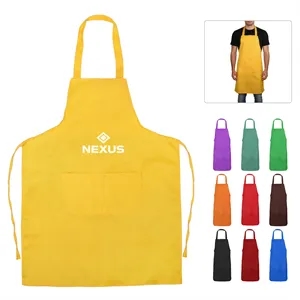 Polyester Kitchen Apron With 2 Front Pockets