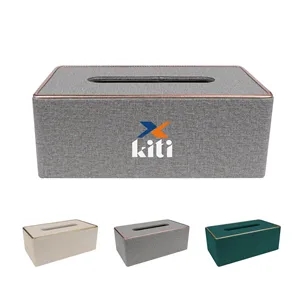 Classic Leather Tissue Box Cover Rectangle Napkin Holder