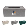 Classic Leather Tissue Box Cover Rectangle Napkin Holder | https://www.bestnamebadges.com