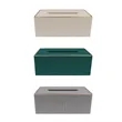 Classic Leather Tissue Box Cover Rectangle Napkin Holder | https://www.bestnamebadges.com